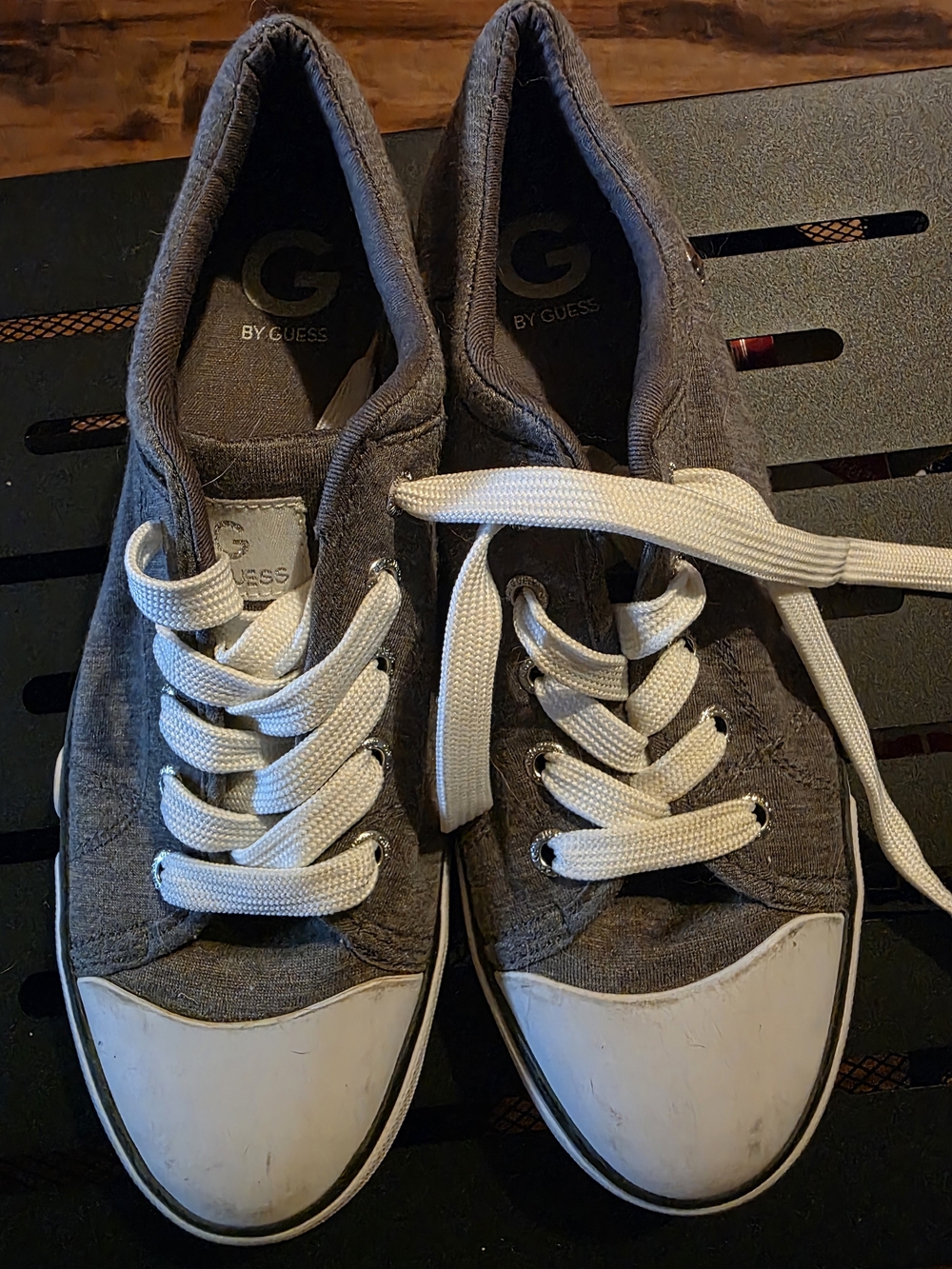 Guess Gray & White Sneakers